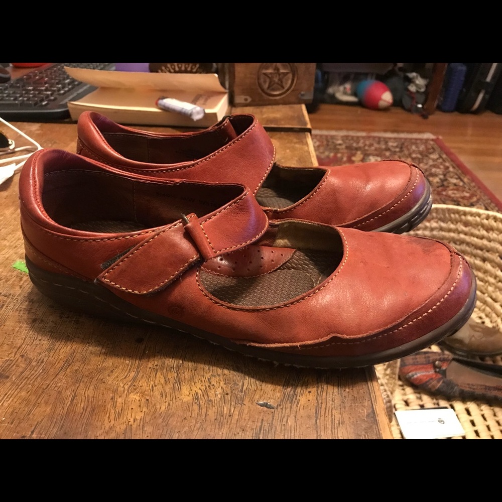 Red Leather Mary Janes